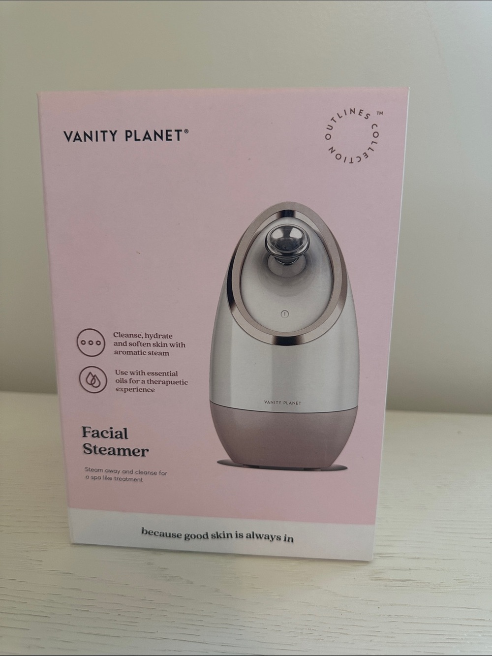 Vanity Planet Ionic Facial Steamer Aromatherapy Spa Treatment New in Box
